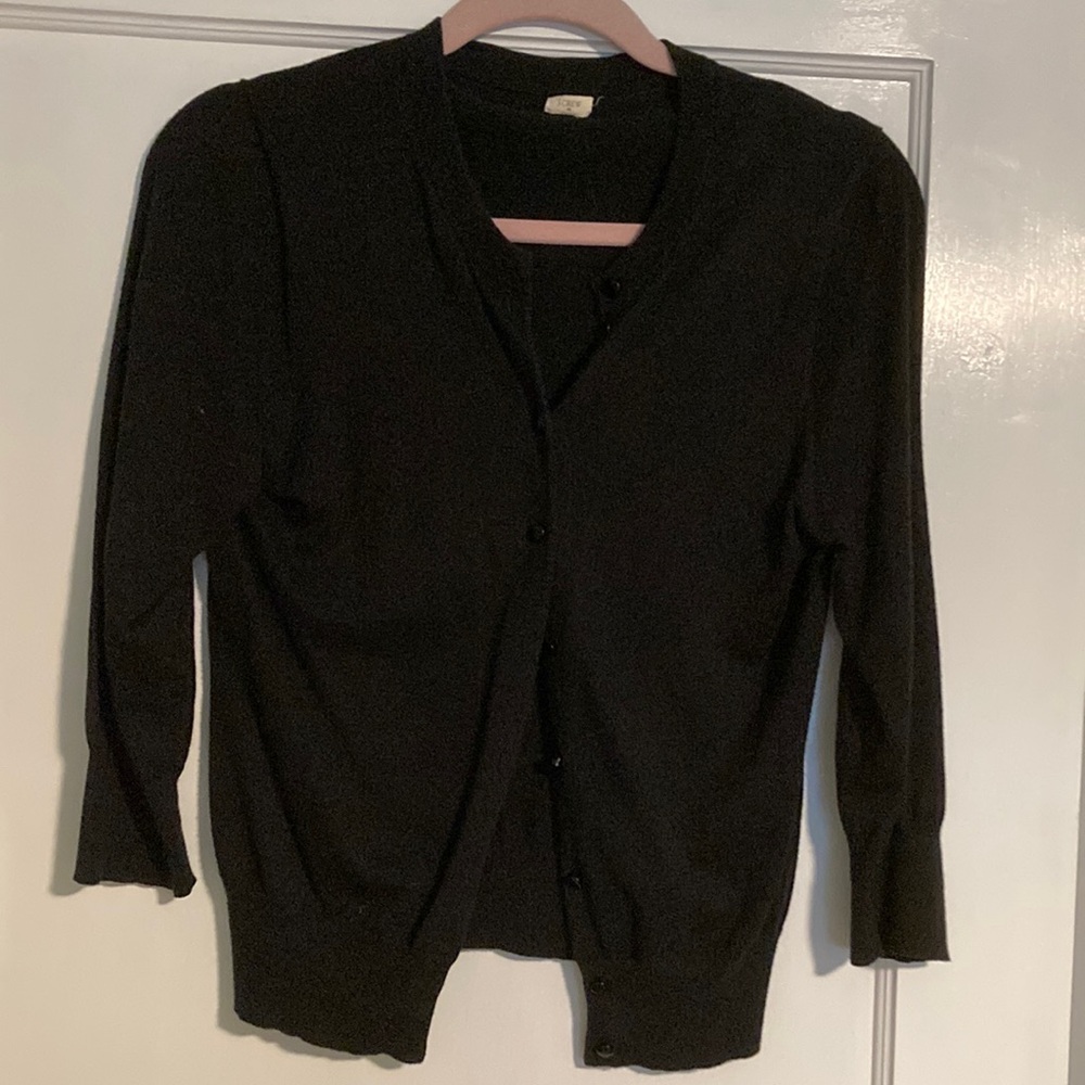 💙✅J Crew Classic Black Women's Cardigan Sweater